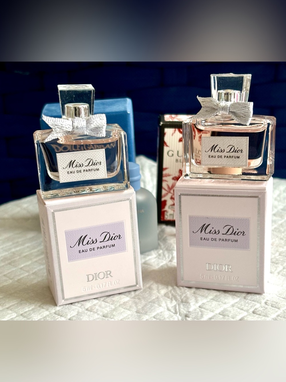 ❗️Sale❗️✨Cute Deluxe 4 Pc Designer Mini: Dior, Dolce & Gabbana, Gucci✨